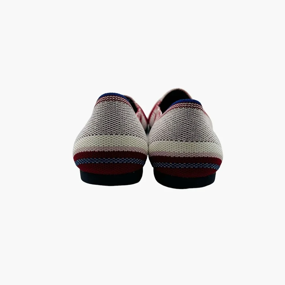 Rothy's‎ RARE The Point Varsity Stripe Red and Blue Women's Size 8.5 unicorn OG